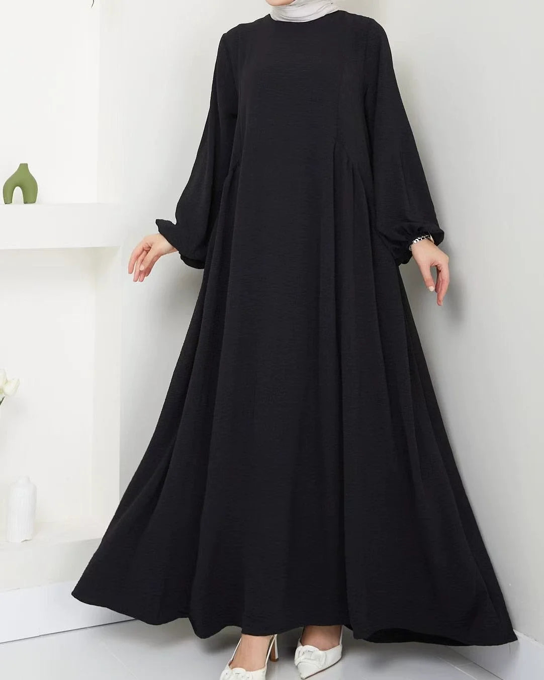 Women’s Ramadan & Eid Abaya – Long Modest Kaftan Dress, Islamic Jalaiya Maxi Robe