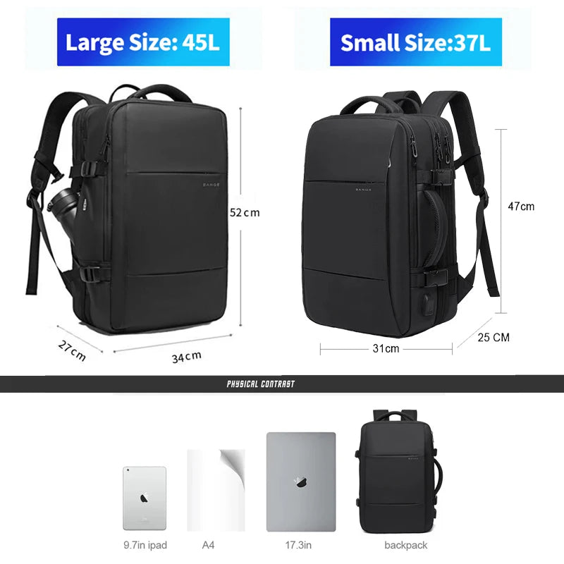 Men Business Travel Waterproof Fashion Backpack