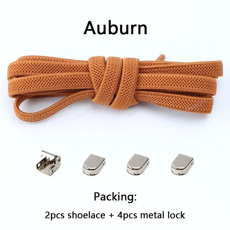 No Tie Shoe Laces Elastic Laces Sneakers Tennis Flat Shoelaces Without Ties Kids Adult Quick Shoe Lace Rubber Bands for Shoes