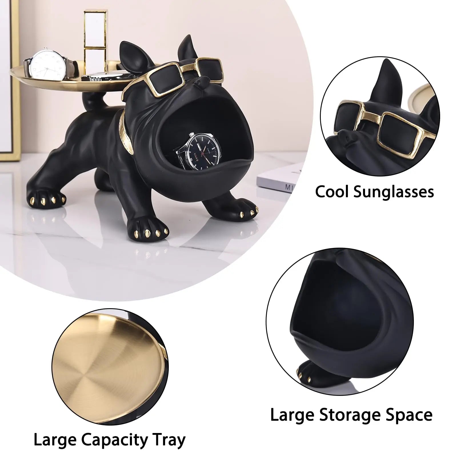 French Bulldog Key Holder Tray, Gift for Dog Lovers.
