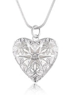 Hot 925 Sterling Silver Photo Frame Pendant Necklace 18/20/22/24 Inch Snake Chain For Woman Charm Wedding Fashion Jewelry