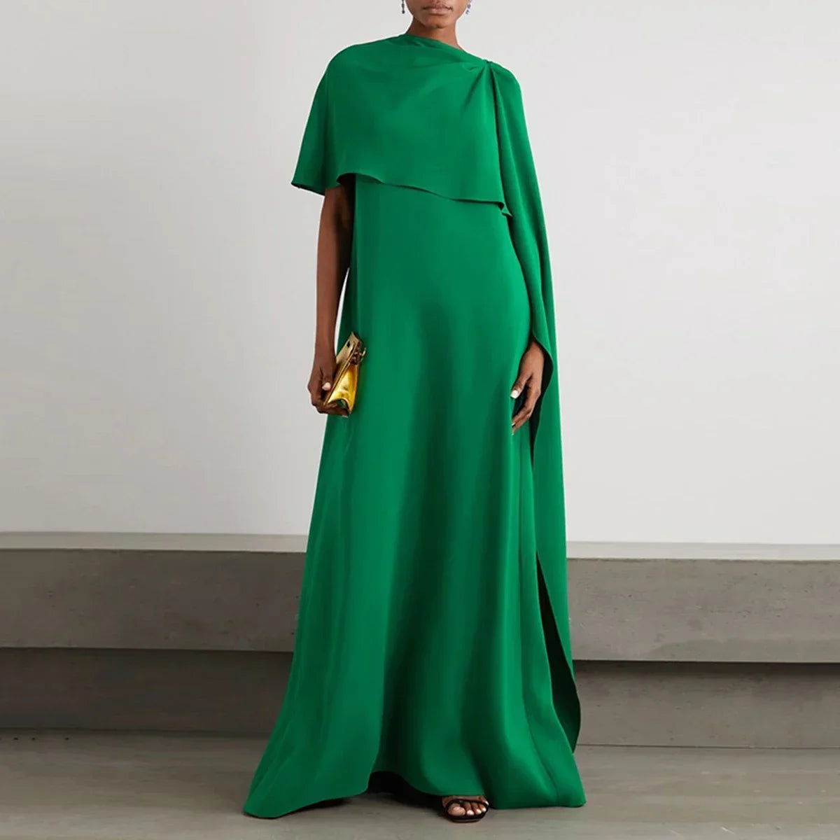 Women Muslim Ramadan Black Color Dress 2025
