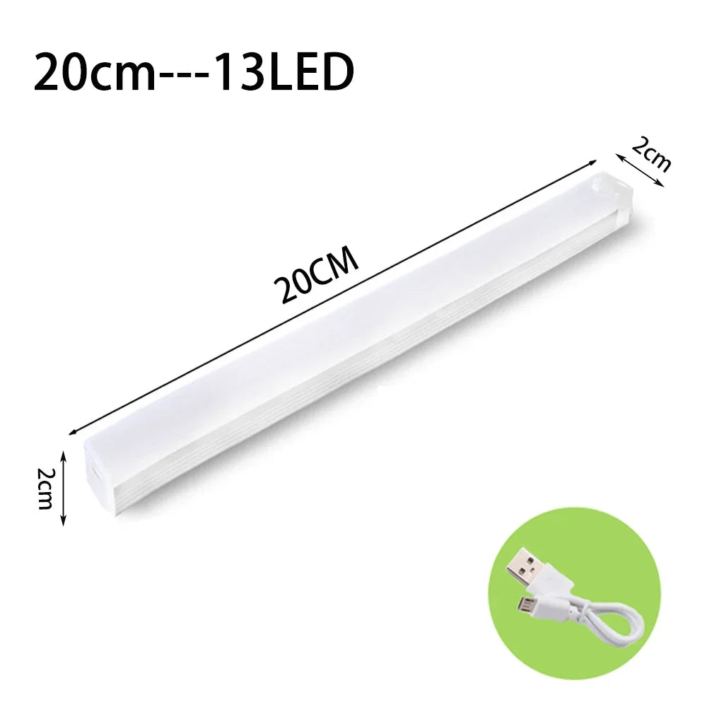 USB Rechargeable Motion Sensor Light Under Cabinet Night Light Kitchen Bedroom Lighting Wall Lamp Wardrobe Lamp Staircase Closet