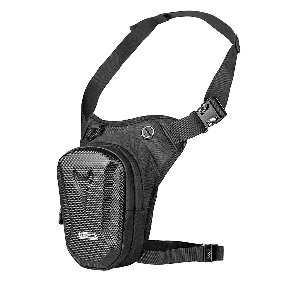 Motorbike Drop Waist Leg Bag EVA Hard Shell Motorcycle Leg Side Bag.