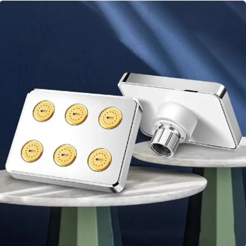 Square Magic Water Shower Head Rain Drenching Mode Suspension Type Whole Body Shower Large Area Home Bathroom Accessories Sets