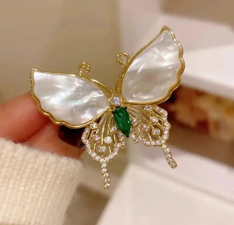 Small Cute Little Girl In Black Dress Nurse Brooches Rhinestone Crystal Brooch Pin Drop Oil Corsage Clothing Coat Jewelry