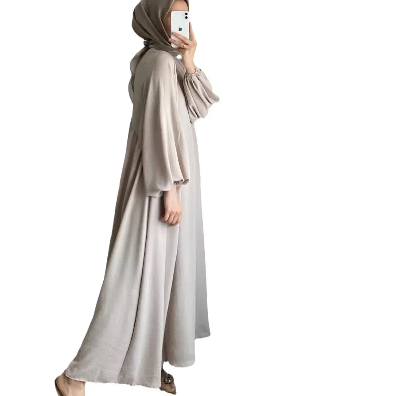 Women’s Ramadan & Eid Abaya – Long Modest Kaftan Dress, Islamic Jalaiya Maxi Robe
