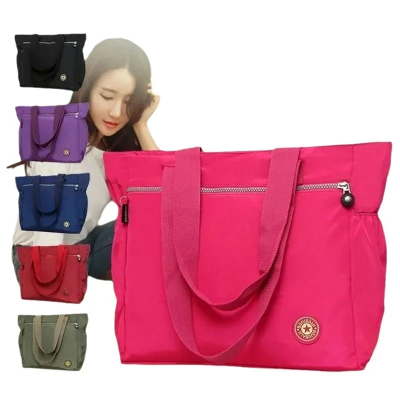 New Solid Color Tote Women's Handbag
