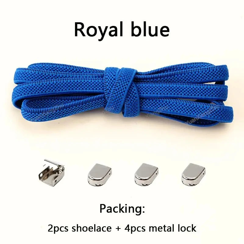 No Tie Shoe Laces Elastic Laces Sneakers Tennis Flat Shoelaces Without Ties Kids Adult Quick Shoe Lace Rubber Bands for Shoes