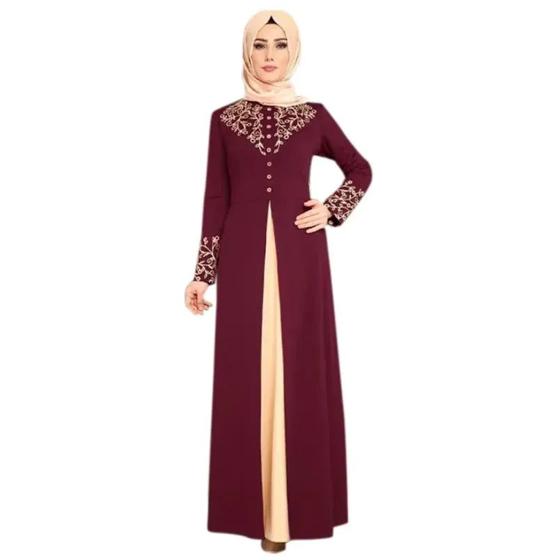 Muslim Dress Women's Fashion Abaya Dubai Appliques Turkey Women Elegant Long