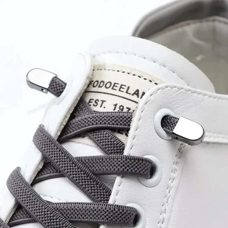 No Tie Shoe Laces Elastic Laces Sneakers Tennis Flat Shoelaces Without Ties Kids Adult Quick Shoe Lace Rubber Bands for Shoes