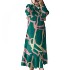 Women’s Elegant Muslim Abaya – Long Batwing Sleeve Kaftan for Ramadan & Prayer