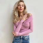 Women Spring Sexy Red Bodysuits Backless Solid Corset Slim Fashion Crossed Bodysuits Long Sleeves Casual Female Knitted Rompers