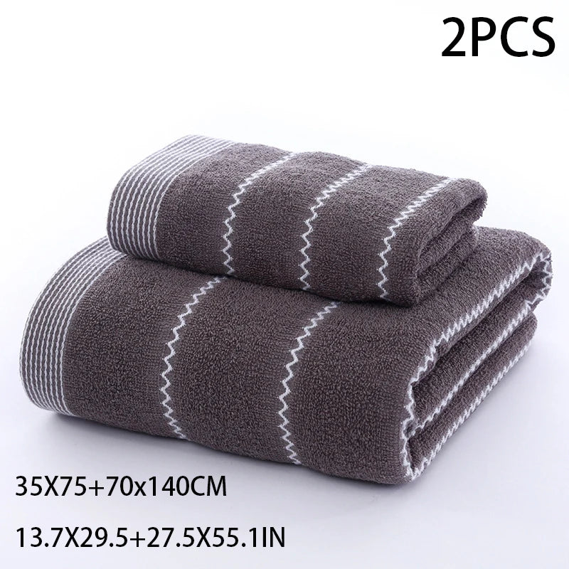 High quality pure cotton household adult towel thickening daily and soft absorbent Adult large-sized bath towel Home towel set
