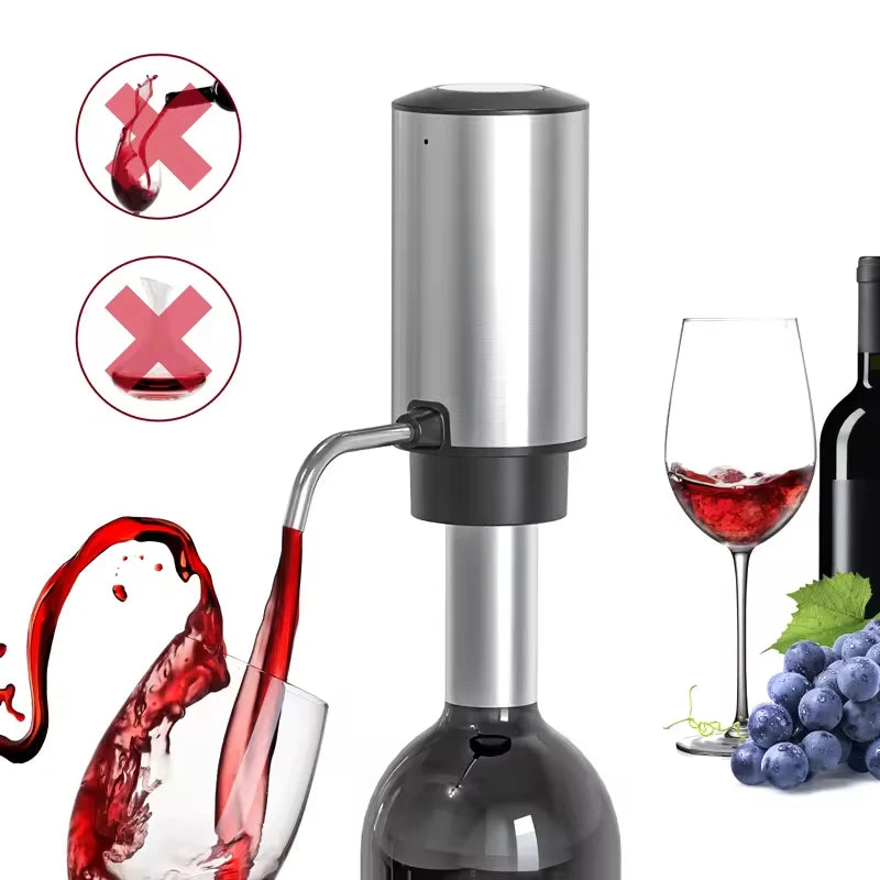 Rechargeable Electric Wine Aerator & Dispenser – Automatic, Type-C