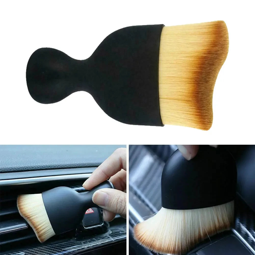 2 Pcs Car Interior Dust Sweeping Soft Brush Car Washing Tool Keyboard Gap Car Dust Brush out Trend Cleaning Brush