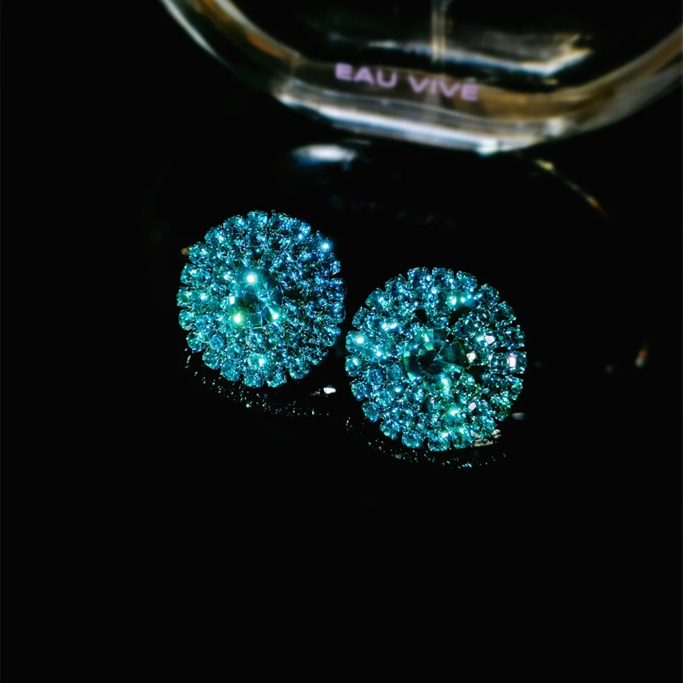 Women Fashion Shiny Rhinestone Big Drop Dangle Earrings Maxi Evening Dress Statement Earrings Accessories Wedding Bride Jewelry