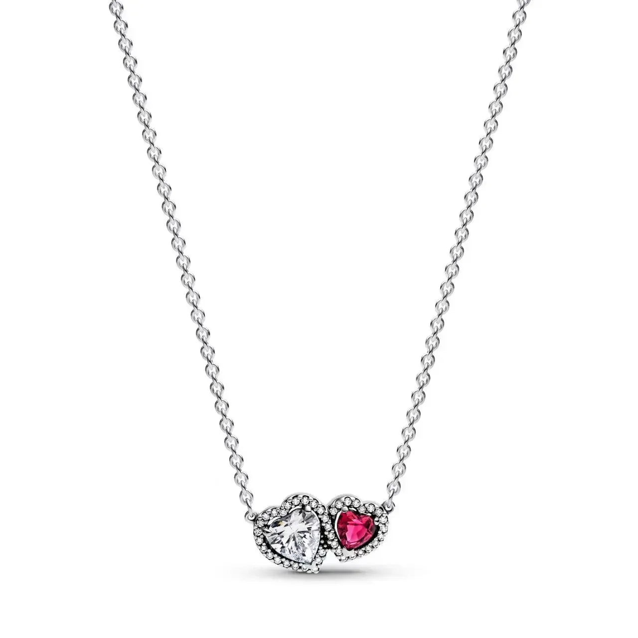 Pink Bow Set Original 925 Sterling Silver Colorful Zircon Ring Earrings Bracelet Necklace Original DIY Women's Jewelry Gift