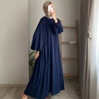 Women’s Ramadan & Eid Abaya – Long Modest Kaftan Dress, Islamic Jalaiya Maxi Robe
