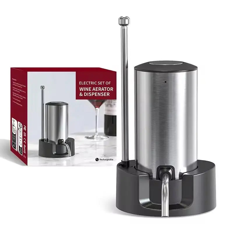 Rechargeable Electric Wine Aerator & Dispenser – Automatic, Type-C