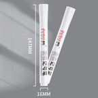 White Marker Pens set Oily Waterproof White Gel Pen DIY Graffiti Sketching Marker Stationery Writing School Supplies brush