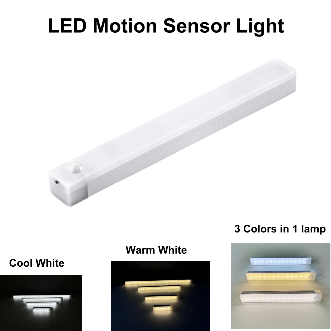 USB Rechargeable Motion Sensor Light Under Cabinet Night Light Kitchen Bedroom Lighting Wall Lamp Wardrobe Lamp Staircase Closet
