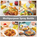 Glass Oil Spray Bottle Kitchen Oil Spray for Cooking Anti-leakage Olive Oil Storage Bottle for BBQ Salad Steak Kitchen Supplies