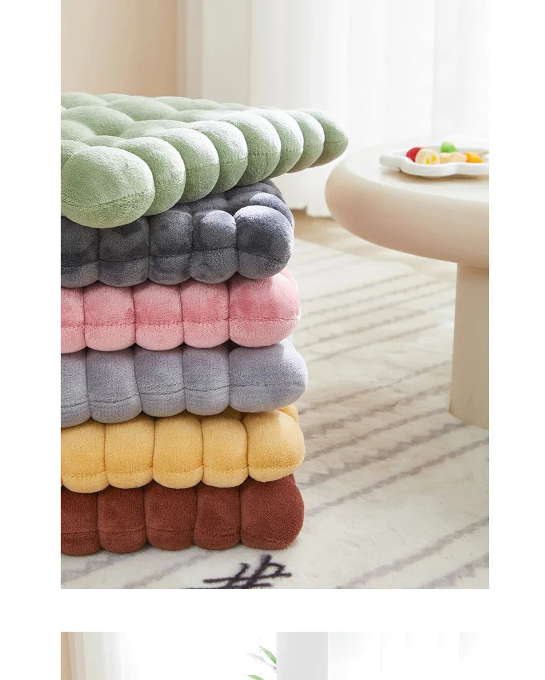 1 cookie shaped cushion, comfortable and soft circular cookie cushion, square cushion, suitable for indoor use at home
