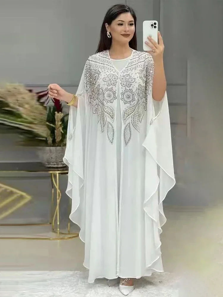 Luxury Dubai Abaya for Women – Chiffon Caftan Party Dress