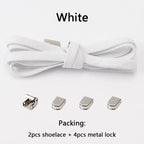 No Tie Shoe Laces Elastic Laces Sneakers Tennis Flat Shoelaces Without Ties Kids Adult Quick Shoe Lace Rubber Bands for Shoes