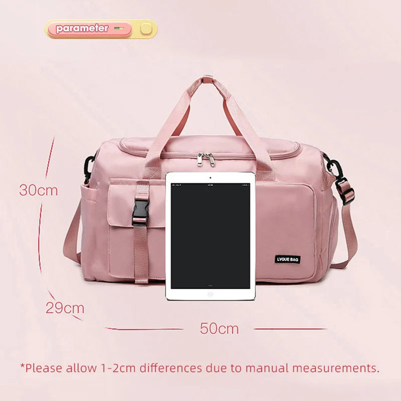 Sports Gym Bag Travel Dry Wet Handbags For Women