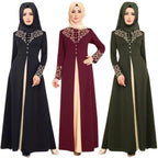 Muslim Dress Women's Fashion Abaya Dubai Appliques Turkey Women Elegant Long