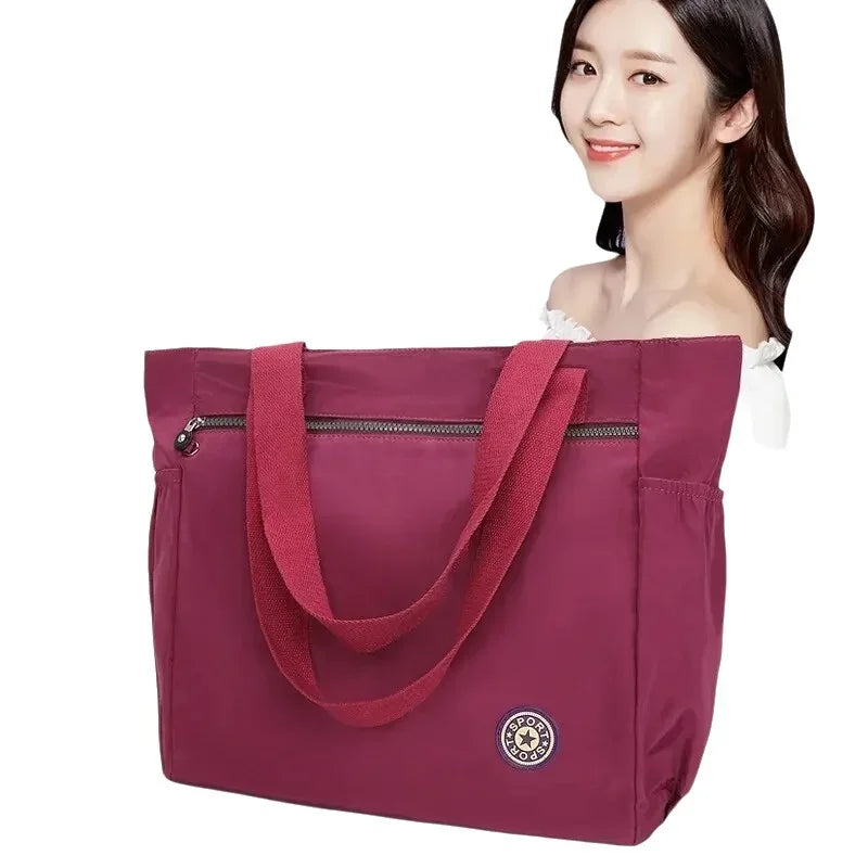 New Solid Color Tote Women's Handbag