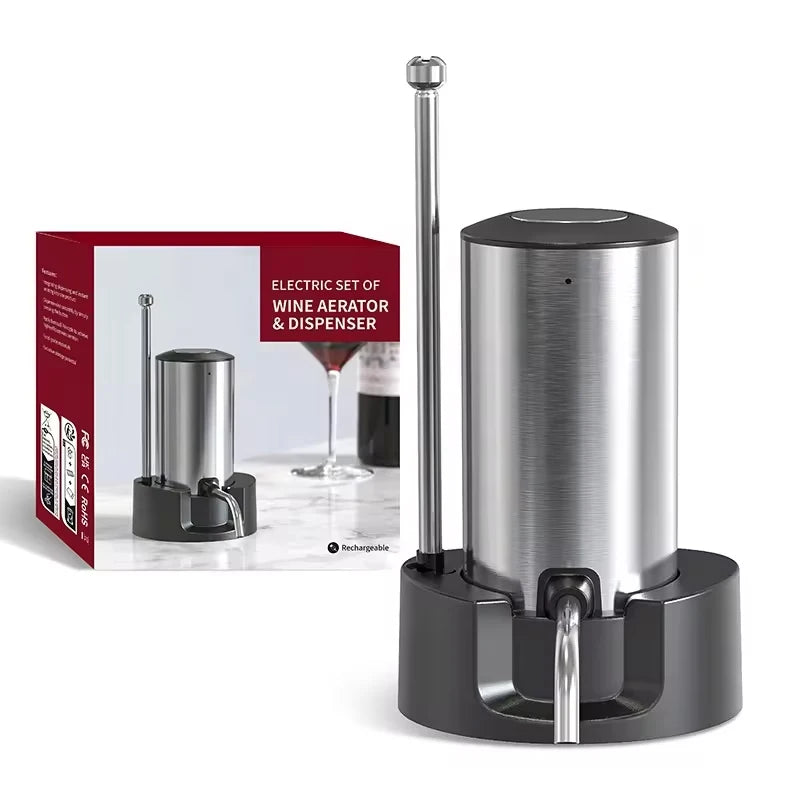 Rechargeable Electric Wine Aerator & Dispenser – Automatic, Type-C