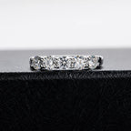 TY White Gold D Color 4mm Moissanite Ring For Women