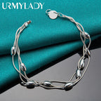 925 sterling silver bracelet chain fashion design product beautiful Jewelry High quality Bracelet bead for women lady wedding