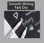 White Marker Pens set Oily Waterproof White Gel Pen DIY Graffiti Sketching Marker Stationery Writing School Supplies brush