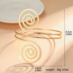 1PC Women's European and American Fashion Gold Geometric Arm Chain Bracelet, Date Travel Banquet Party Festival Dress up Gift