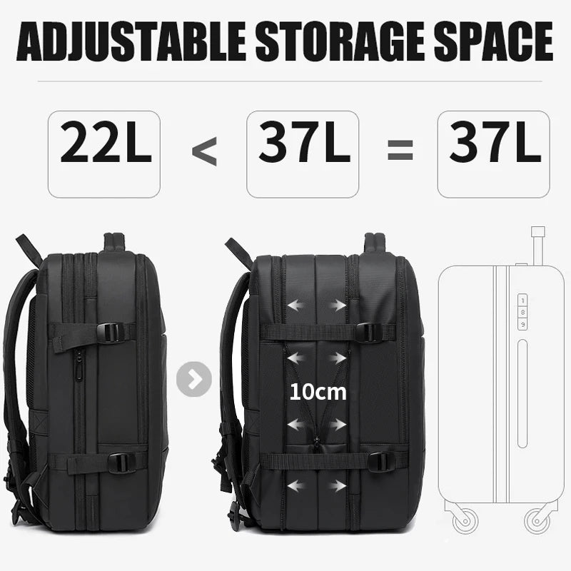 Men Business Travel Waterproof Fashion Backpack