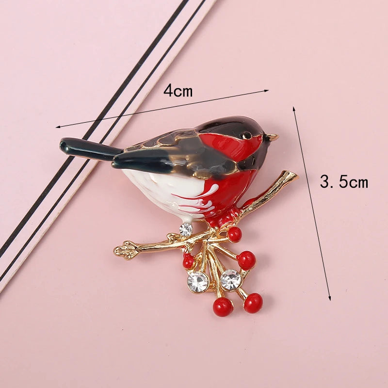 Lovely Birds Butterfly Bee Brooch For Women Pearl Rhinestone Trendy Animal Jewelry Coat Dress Lapel Pins Wedding Party Gifts