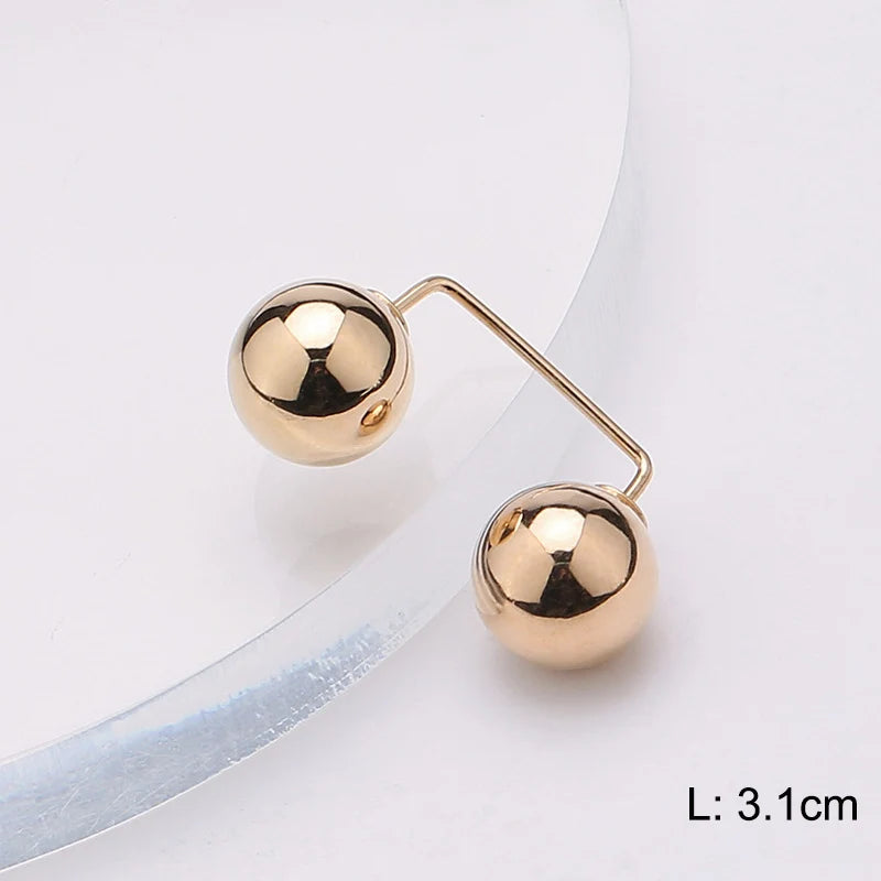 Double Pearl Pin Brooch For Women Clothing Dress Fixed Safety Pin Woman Brooch Accessories Pants Decoration Pearl Jewelry Clip