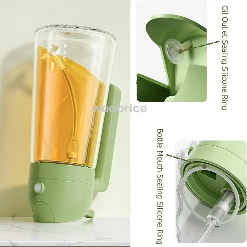 Glass Oil Spray Bottle Kitchen Oil Spray for Cooking Anti-leakage Olive Oil Storage Bottle for BBQ Salad Steak Kitchen Supplies