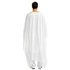 Men’s Islamic Kaftan Robe – Arabic Moroccan Long Dress, Striped Muslim National Costume