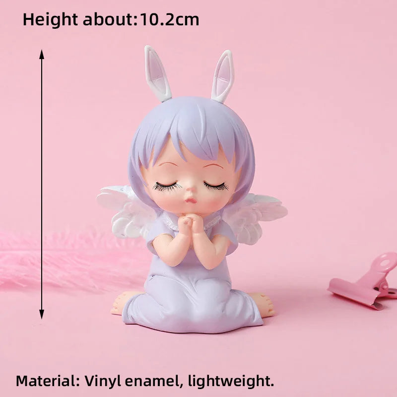 Princess Cake Toppers Ballet Dance Girl Happy Birthday Party Decoration Angel Wing for One Year Old Baby Shower Party Cake Decor