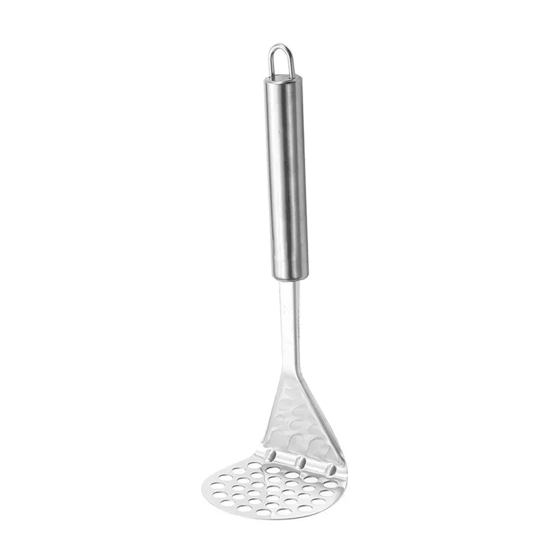 Stainless Steel Potato Masher & Ricer – Smooth Puree & Fruit Press Tool