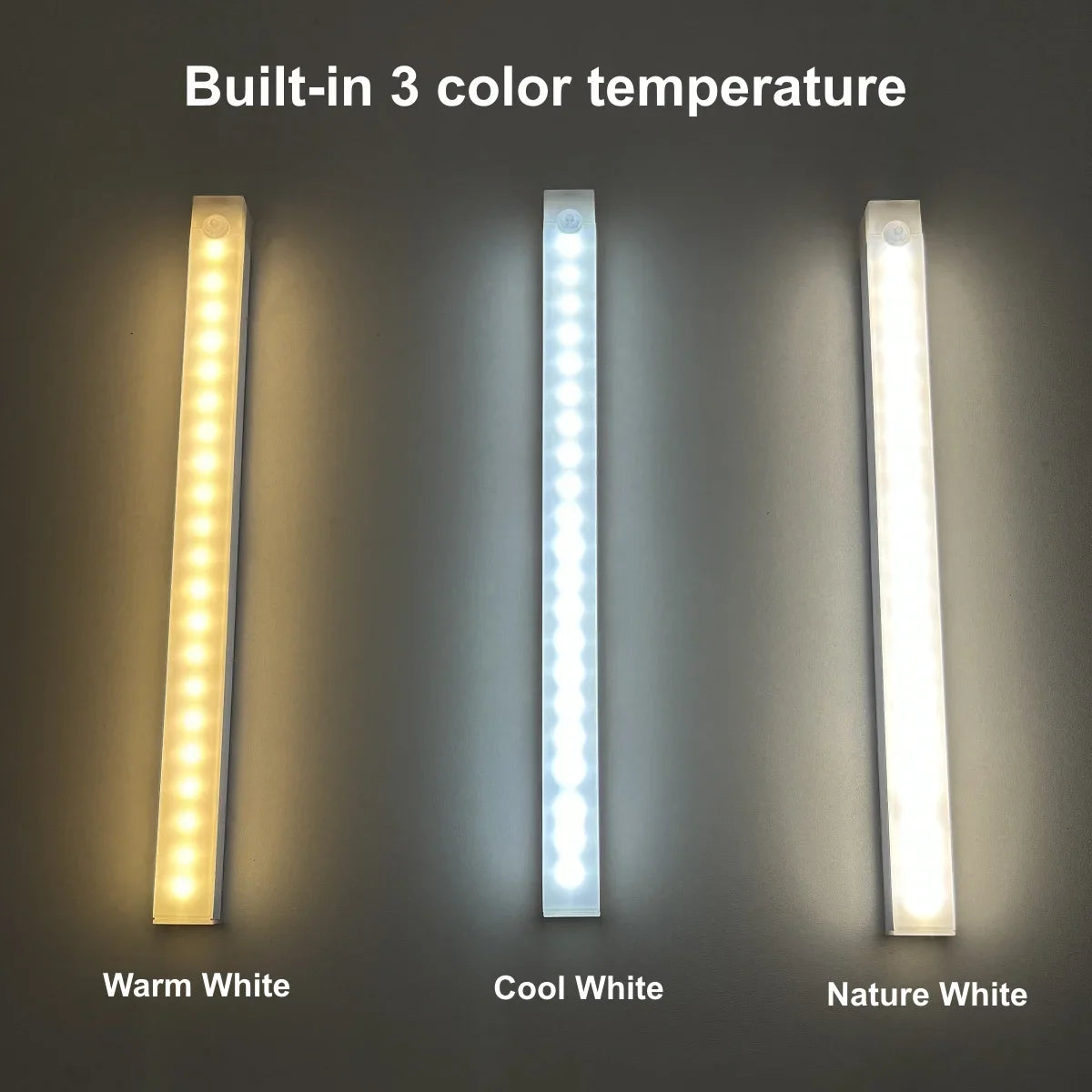 USB Rechargeable Motion Sensor Light Under Cabinet Night Light Kitchen Bedroom Lighting Wall Lamp Wardrobe Lamp Staircase Closet