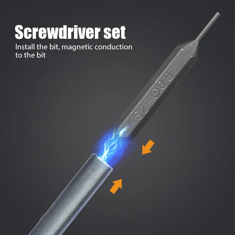 63 in 1 Precision Screwdriver Set Phillips Torx Magnetic Screw Driver Bit Professional Repair Tool Kit for IPhone Watch Camera