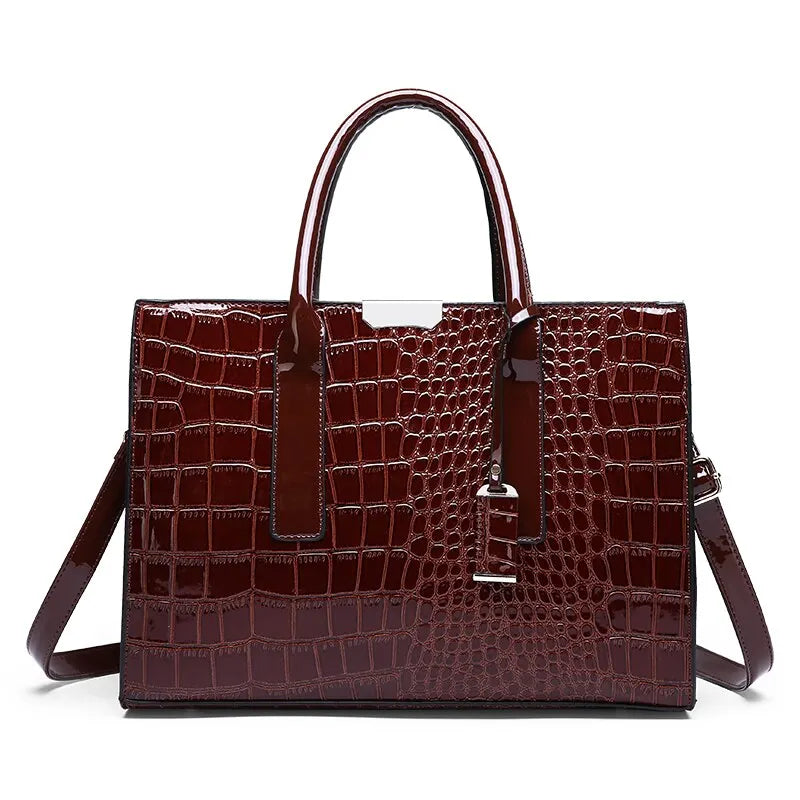 Crocodile Print Women Handbags