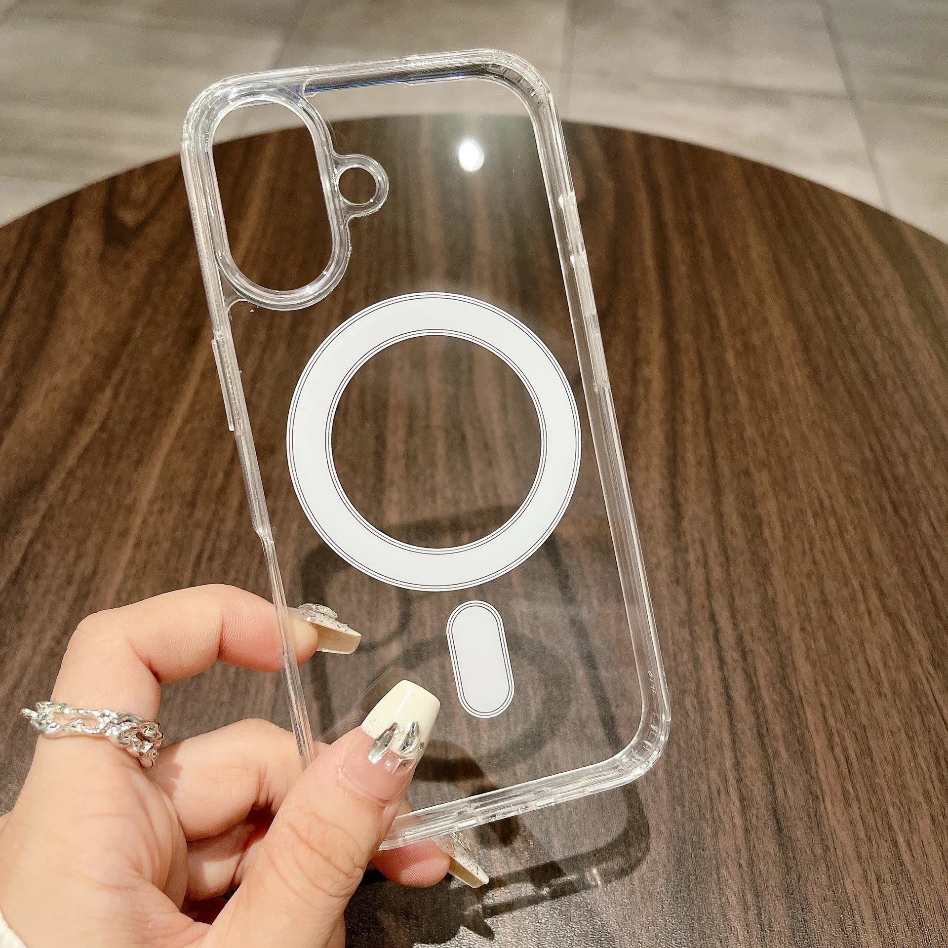 Original Luxury Magsafe Wireless Charging Case For iPhone 16 15 14 13 12 11 Pro Max Plus Mini Magnetic Transparent Bumper Cover