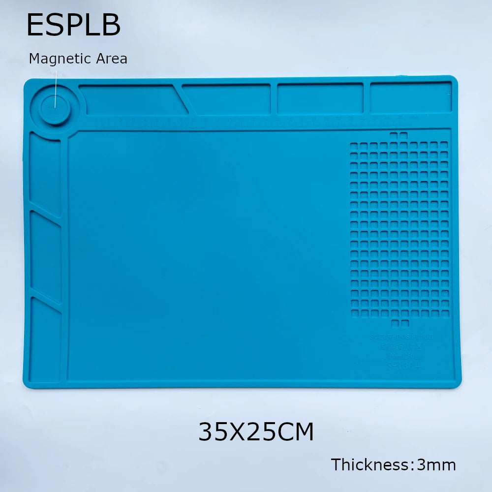 Repair Pad Insulation Heat-Resistant Soldering Station Silicon Soldering Mat Work Pad Desk Platform for BGA Soldering Station